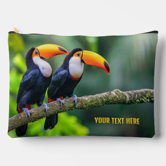 Aangepaste tekst Tropische Toucans Etui (Voorkant)
