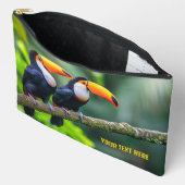 Aangepaste tekst Tropische Toucans Etui (Open)