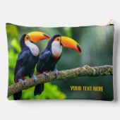 Aangepaste tekst Tropische Toucans Etui (Achterkant)
