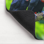 Aangepaste tekst Tropische Toucans Muismat (Hoek)