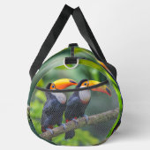 Aangepaste tekst Tropische Toucans Plunjezak (Rechts)
