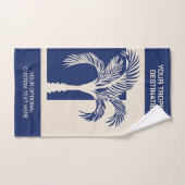 Aangepaste tekst Tropische vakantie Bad Handdoek (Handdoek)