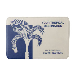 Aangepaste tekst Tropische vakantie Badmat