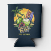 Aangepaste tekst Tropische zomer Blikjeskoeler (Voorkant)