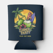 Aangepaste tekst Tropische zomer Blikjeskoeler (Achterkant)