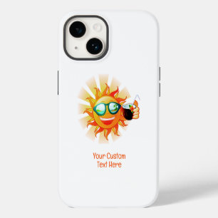 Aangepaste tekst Tropische Zon iPhone 14 Hoesje