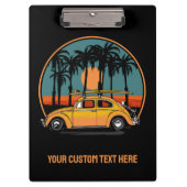 Aangepaste tekst Tropische zonsondergang Klembord (Voorkant)