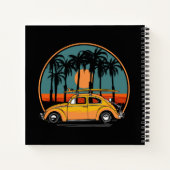 Aangepaste tekst Tropische zonsondergang Notitieboek (Achterkant)