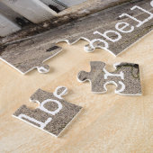 Aangepaste tekst, trulli-huizen in Alberobello Legpuzzel (Zijkant)