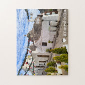 Aangepaste tekst, trulli-huizen in Alberobello Legpuzzel (Verticaal)