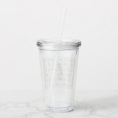 Aangepaste tekst tumbler | Schattige ster acryl tu Drinkbeker (Achterkant)