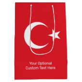 Aangepaste tekst Turkije vlag Medium Cadeauzakje (Achterkant)