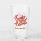 Aangepaste tekst Turks en Caicoseilanden Glas (Achterkant)