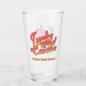 Aangepaste tekst Turks en Caicoseilanden Glas (Voorkant)