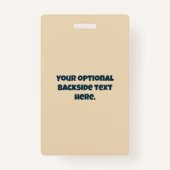 Aangepaste tekst UFO Alien Badge (Achterkant)