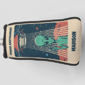 Aangepaste tekst UFO Alien Golfheadcover (Voorkant)