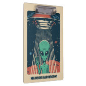 Aangepaste tekst UFO Alien Klembord (Rechts)
