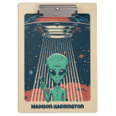 Aangepaste tekst UFO Alien Klembord (Voorkant)