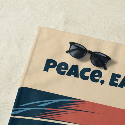 Aangepaste tekst UFO Alien Strandlaken (In situ)