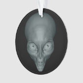 aangepaste tekst UFO Alien-versiering Ornament (voorkant)