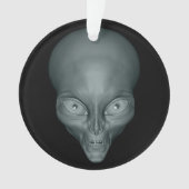 aangepaste tekst UFO Alien-versiering Ornament (voorkant)