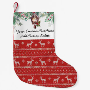 Aangepaste tekst. Ugly KerstSweater Reindeer Kleine Kerstsok