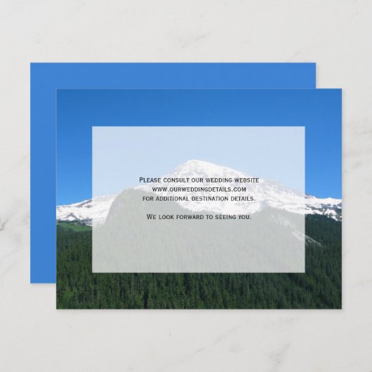 Aangepaste tekst uitnodiging (Voorkant / Achterkant)