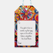 Aangepaste tekst 💀Uitstekende Día de Muertos Cadeaulabel (Achterkant)