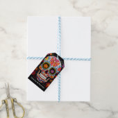 Aangepaste tekst 💀Uitstekende Día de Muertos Cadeaulabel (Met Touw)