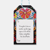 Aangepaste tekst 💀Uitstekende Día de Muertos Cadeaulabel (Achterkant)
