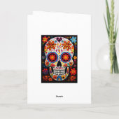 Aangepaste tekst 💀Uitstekende Día de Muertos Kaart (Achterkant)