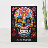 Aangepaste tekst 💀Uitstekende Día de Muertos Kaart (Voorkant)