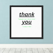Aangepaste tekst & upload je foto Gepersonaliseerd Canvas Afdruk (Insitu (Houten vloer))