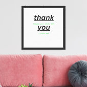 Aangepaste tekst & upload je foto Gepersonaliseerd Canvas Afdruk (Insitu (Woonkamer))