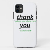 Aangepaste tekst & upload je foto gepersonaliseerd Case-Mate iPhone case (Achterkant)