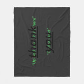 Aangepaste tekst & upload je foto Gepersonaliseerd Fleece Deken (Voorkant)