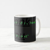 Aangepaste tekst & upload je foto gepersonaliseerd koffiemok (Voorkant rechts)