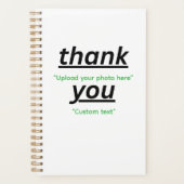 Aangepaste tekst & upload je foto gepersonaliseerd planner (Voorkant)