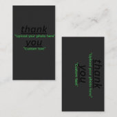 Aangepaste tekst & upload je foto Gepersonaliseerd Visitekaartje (Voorkant / Achterkant)