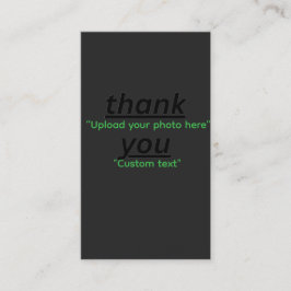 Aangepaste tekst & upload je foto Gepersonaliseerd Visitekaartje