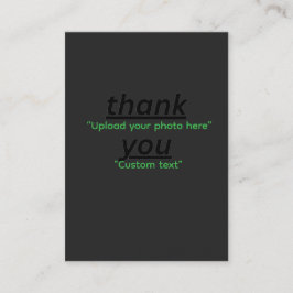 Aangepaste tekst & upload uw foto Gepersonaliseerd Visitekaartje