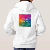 Aangepaste tekst Upload uw Logo Vrouwen Dubbelzijd Hoodie (Achterkant)