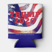 Aangepaste tekst USA vlag Trump 2024 Patriottische Blikjeskoeler (Voorkant)