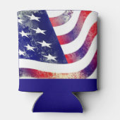 Aangepaste tekst USA vlag Trump 2024 Patriottische Blikjeskoeler (Achterkant)