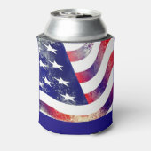 Aangepaste tekst USA vlag Trump 2024 Patriottische Blikjeskoeler (Blikje Achterkant)