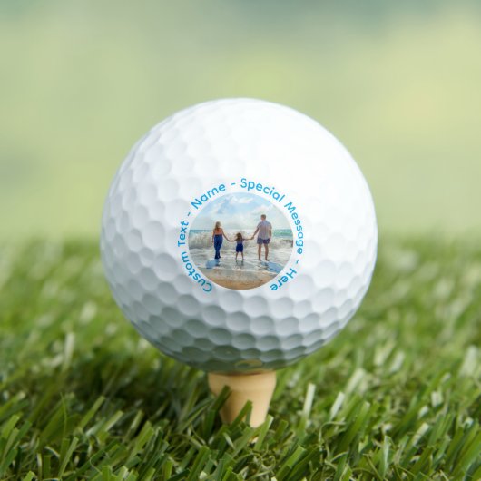 Aangepaste tekst Uw foto golfballen gepersonalisee (Insitu Shirt)