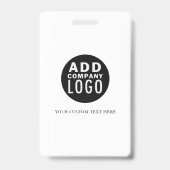 Aangepaste tekst uw Logo hier | Naam zakelijke geb Badge (Achterkant)