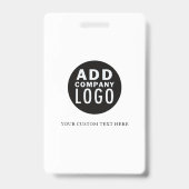 Aangepaste tekst uw Logo hier | Naam zakelijke geb Badge (Voorzijde)