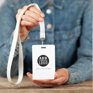 Aangepaste tekst uw Logo hier Naam zakelijke geb Badge