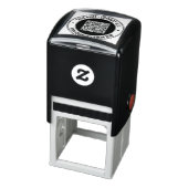 Aangepaste tekst Uw QR-codekleur Ronde stempel voo (Product)